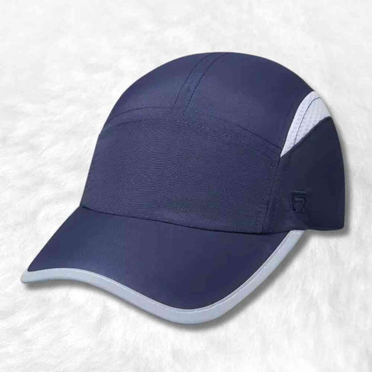 Casquette Tennis Tricot Large Bord Pare-Soleil Anti-UV – Ouverte Dos Pour Queue De Cheval (Beige Foncé, Ajustable)