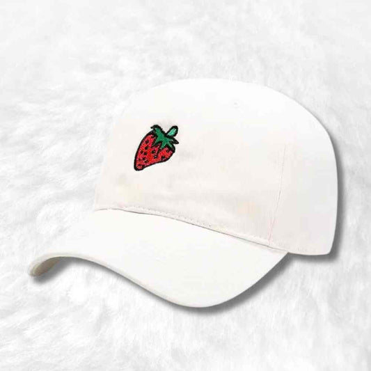 Casquette Fraise blanche