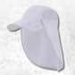 Casquette Longue Visière Anti uv blanche