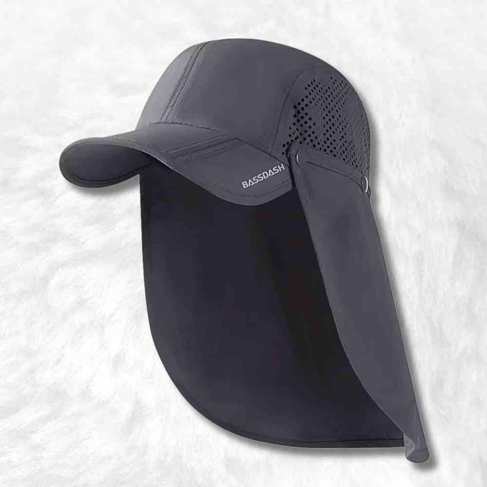 Casquette Longue Visière Anti uv gris