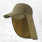 Casquette Longue Visière Anti uv kaki