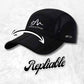 Casquette Montagne noir repliable