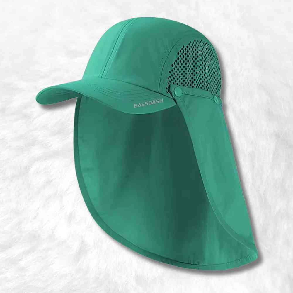 Casquette Protège Nuque vert