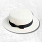 Chapeau Canotier de Paille blanc