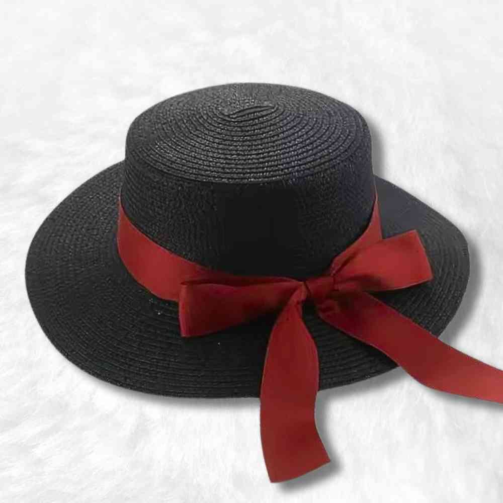 Chapeau de Paille Femme Chic noir