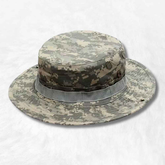 Chapeau Militaire Pixel Gris