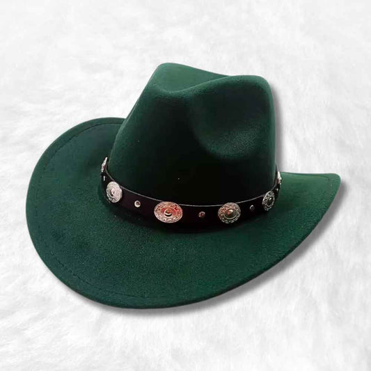 Chapeau Cowboy Déguisement​ vert
