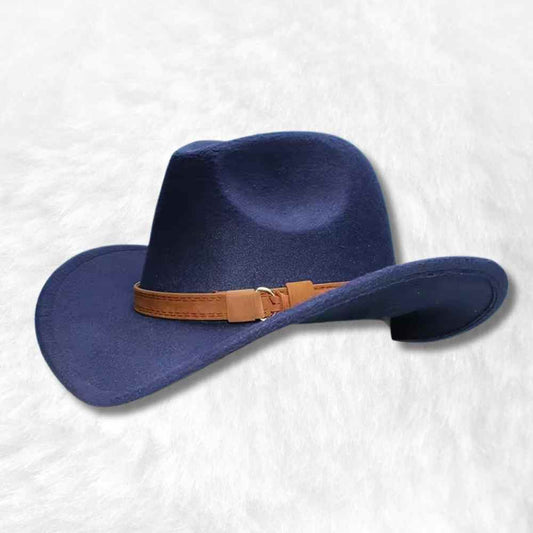 Chapeau Cowboy Femme bleu nuit