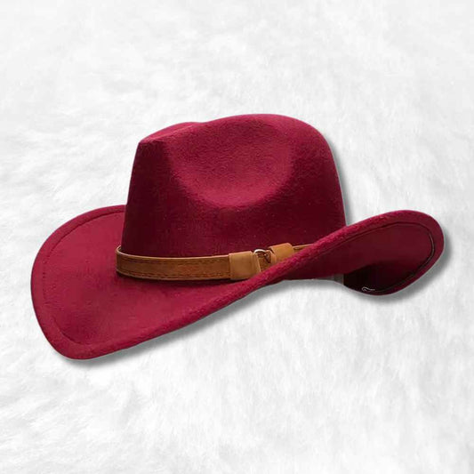 Chapeau Cowboy Femme bordeaux