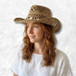 Chapeau Cowboy en Paille marron