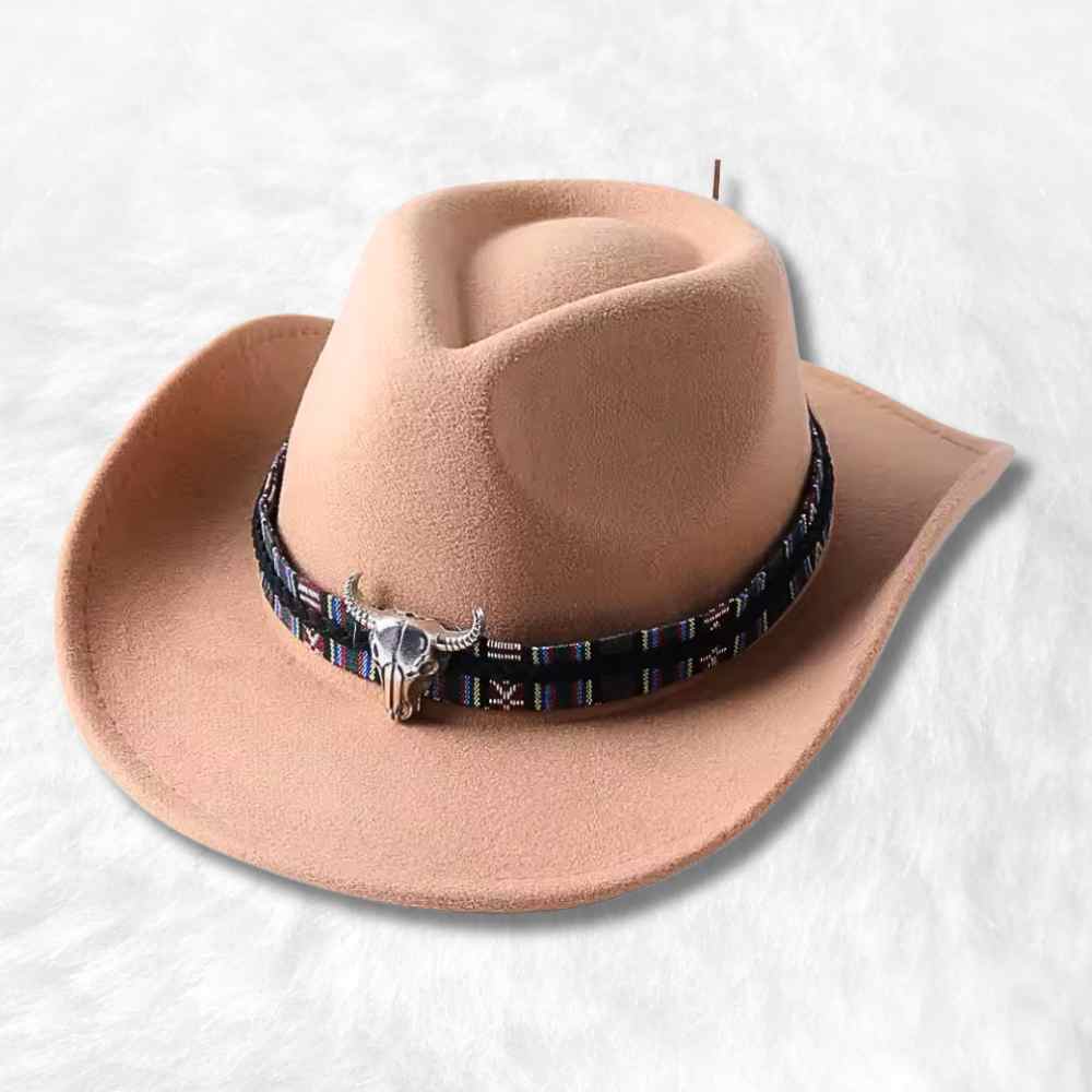 Chapeau Cowboy Feutre​ beige
