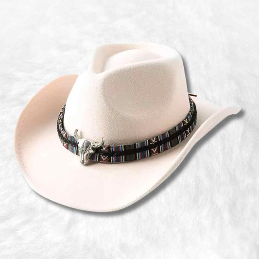 Chapeau Cowboy Feutre​ blanc