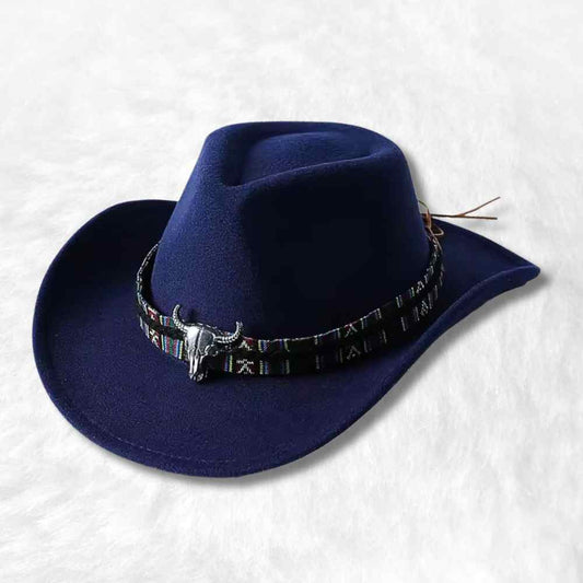 Chapeau Cowboy Feutre​ bleu