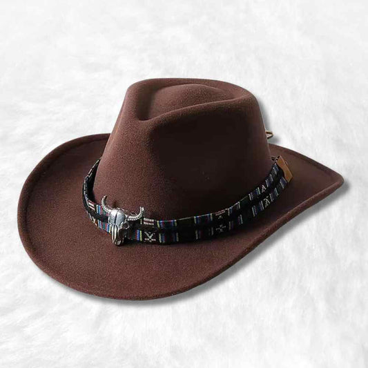 Chapeau Cowboy Feutre​ marron