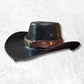 Chapeau Cowboy Homme cuir​ noir