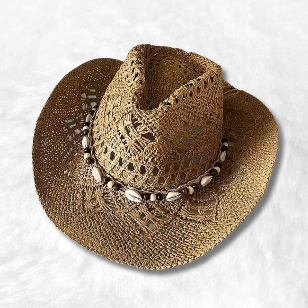 Chapeau Cowboy en Paille​ marron