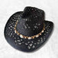 Chapeau Cowboy Paille​ noir