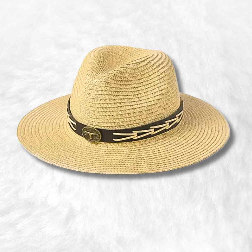 Chapeau Cowboy Paille Homme​ beige