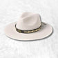 Chapeau Cowboy Paille Homme​ blanc