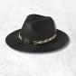 Chapeau Cowboy Paille Homme​ noir