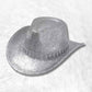 Chapeau Cowboy Paillette argenté