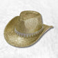 Chapeau Cowboy Paillette doré