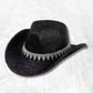 Chapeau Cowboy Paillette​ noir