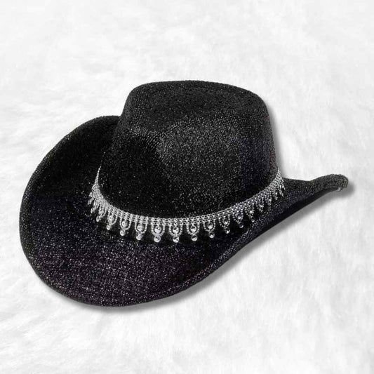 Chapeau Cowboy Paillette​ noir