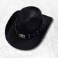 Chapeau Cowboy Tête de Mort noir