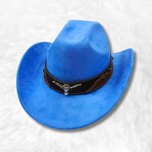 Chapeau Cowboy Authentique bleu