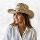 Chapeau Cowboy en Paille beige