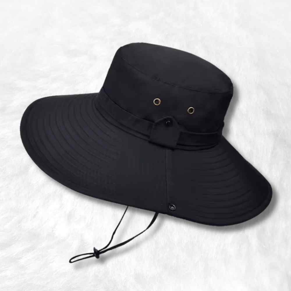 Chapeau Safari Homme Noir | UPF 50+
