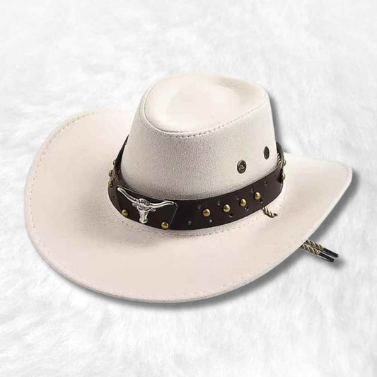 Chapeau Western blanc