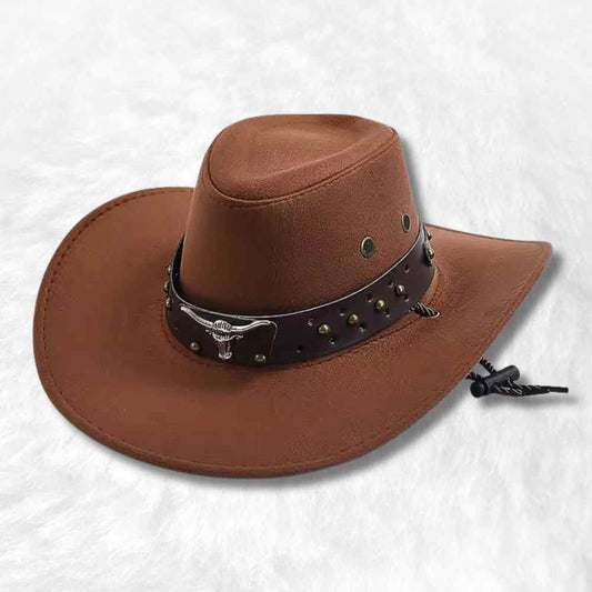 Chapeau Western marron
