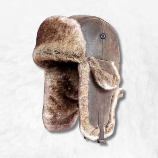 Casquette,chapeau de trappeur épais pour hommes,couvre-chef russe coupe Casquette,chapeau de trappeur épais pour hommes,couvre-chef russe coupe