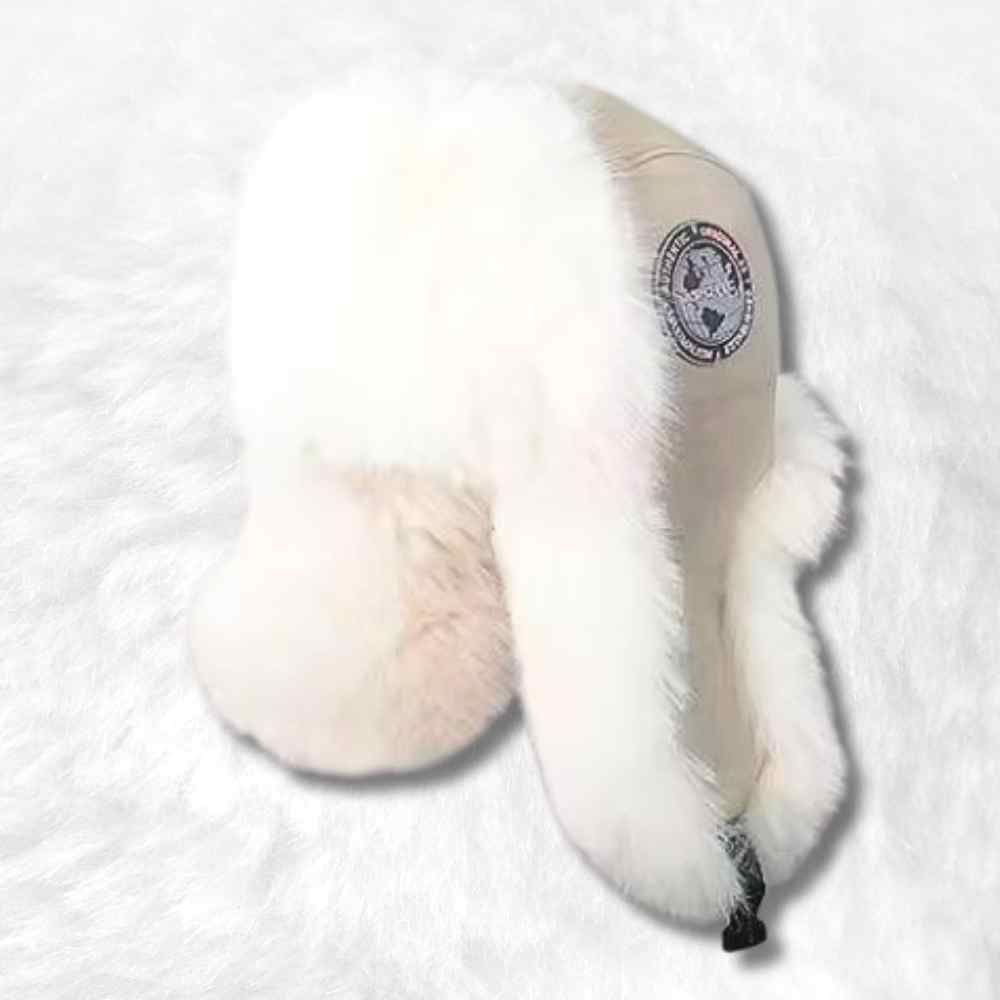 Chapka en Fourrure Homme Crème