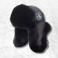 Chapka en Fourrure Homme Noir