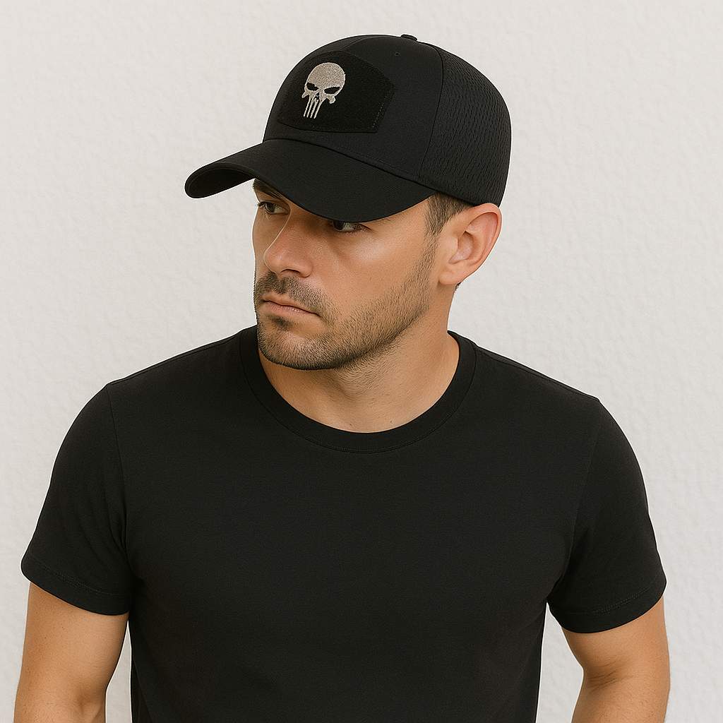 Casquette Tête de mort Noire !